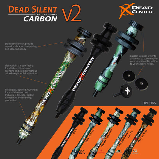 Dead Silent Hunting Series - Carbon V2 - 6in - Black